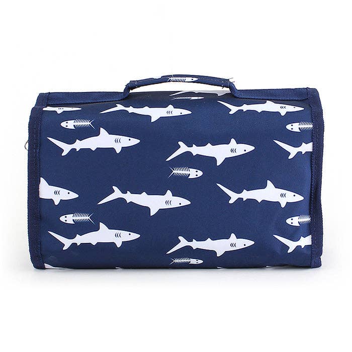 Shark Roll Up Cosmetic Bag