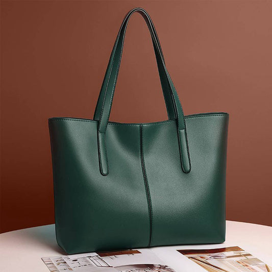 Green Retro Shoulder Tote Bag