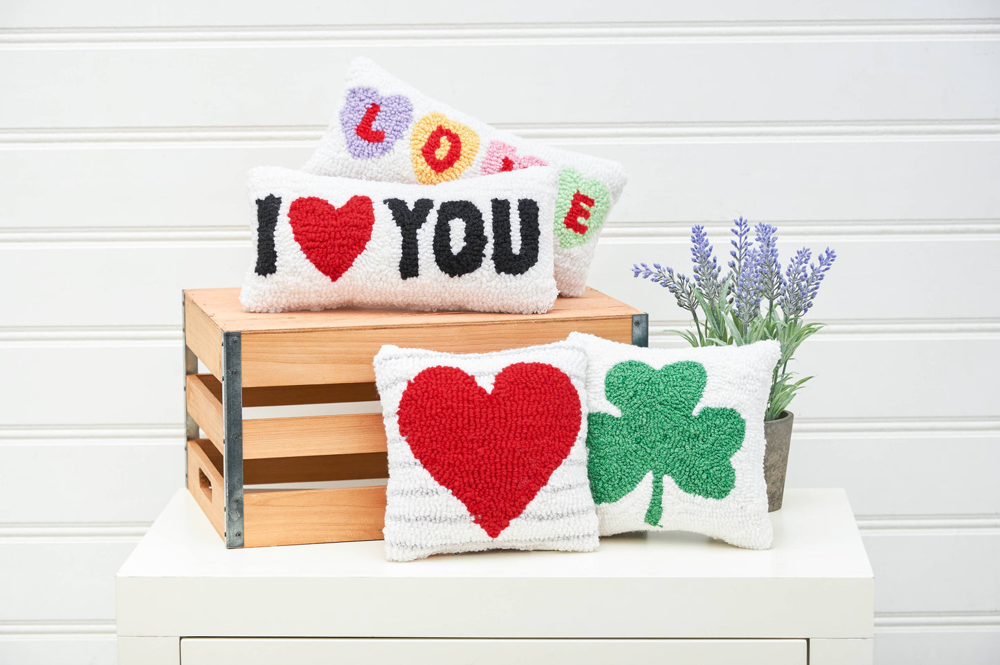 Valentine's Day I Heart You Throw Pillow