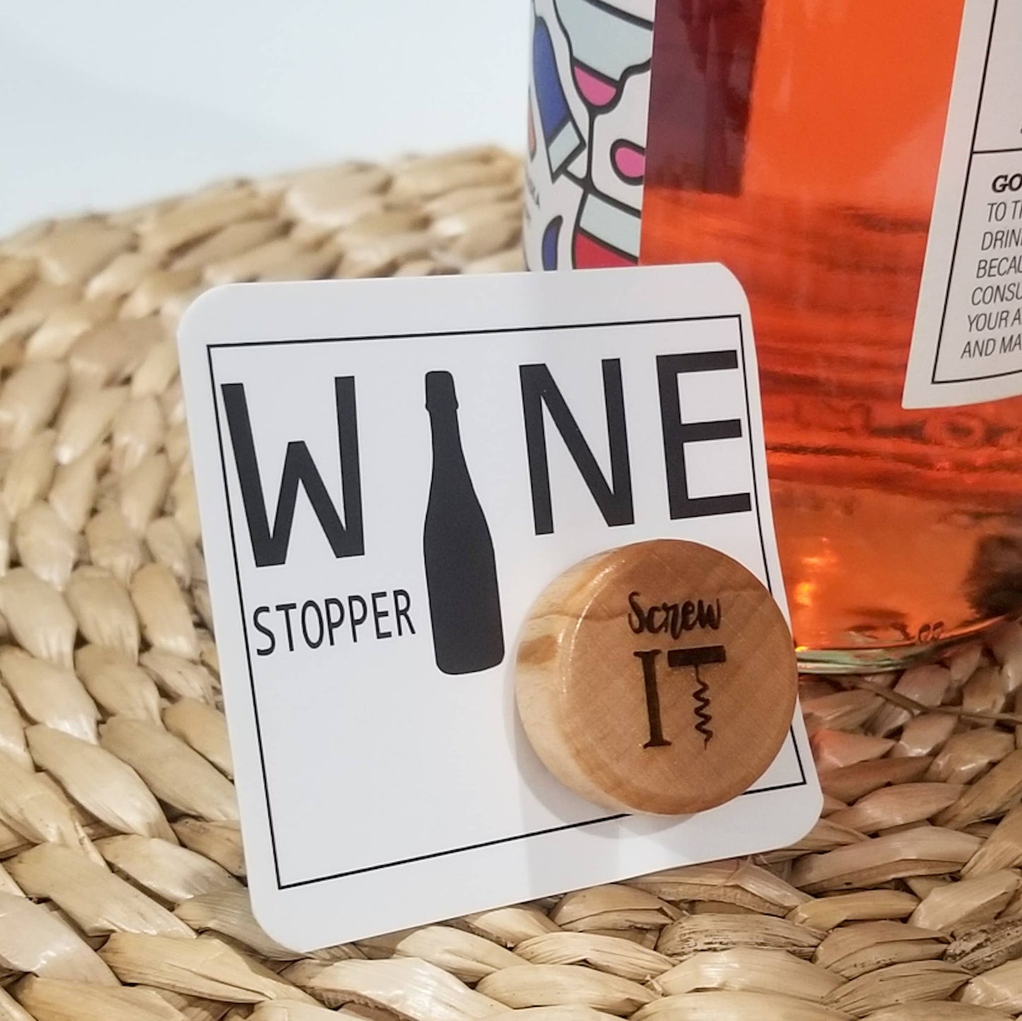 "Screw It" Wine Stopper