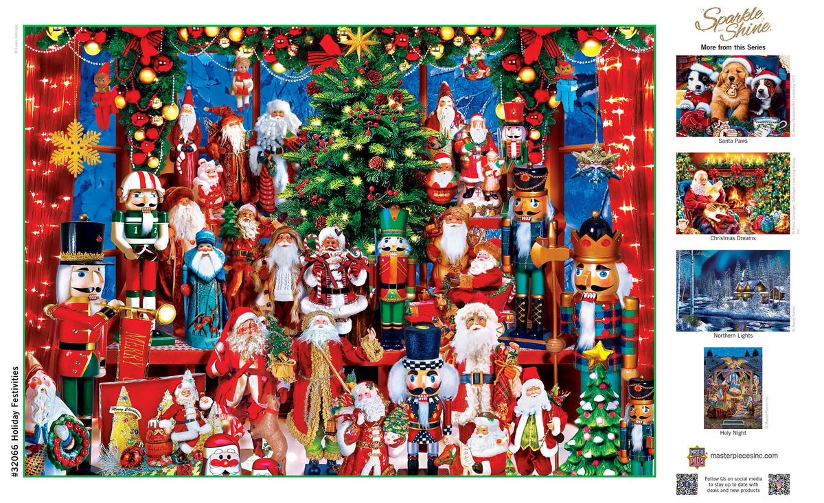 Sparkle & Shine - Holiday Festivities 500 pc Glitter Puzzle