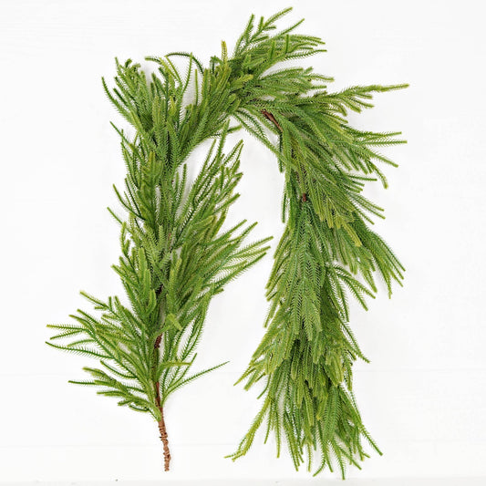 6 Foot Soft Touch Norfolk Pine Full Garland
