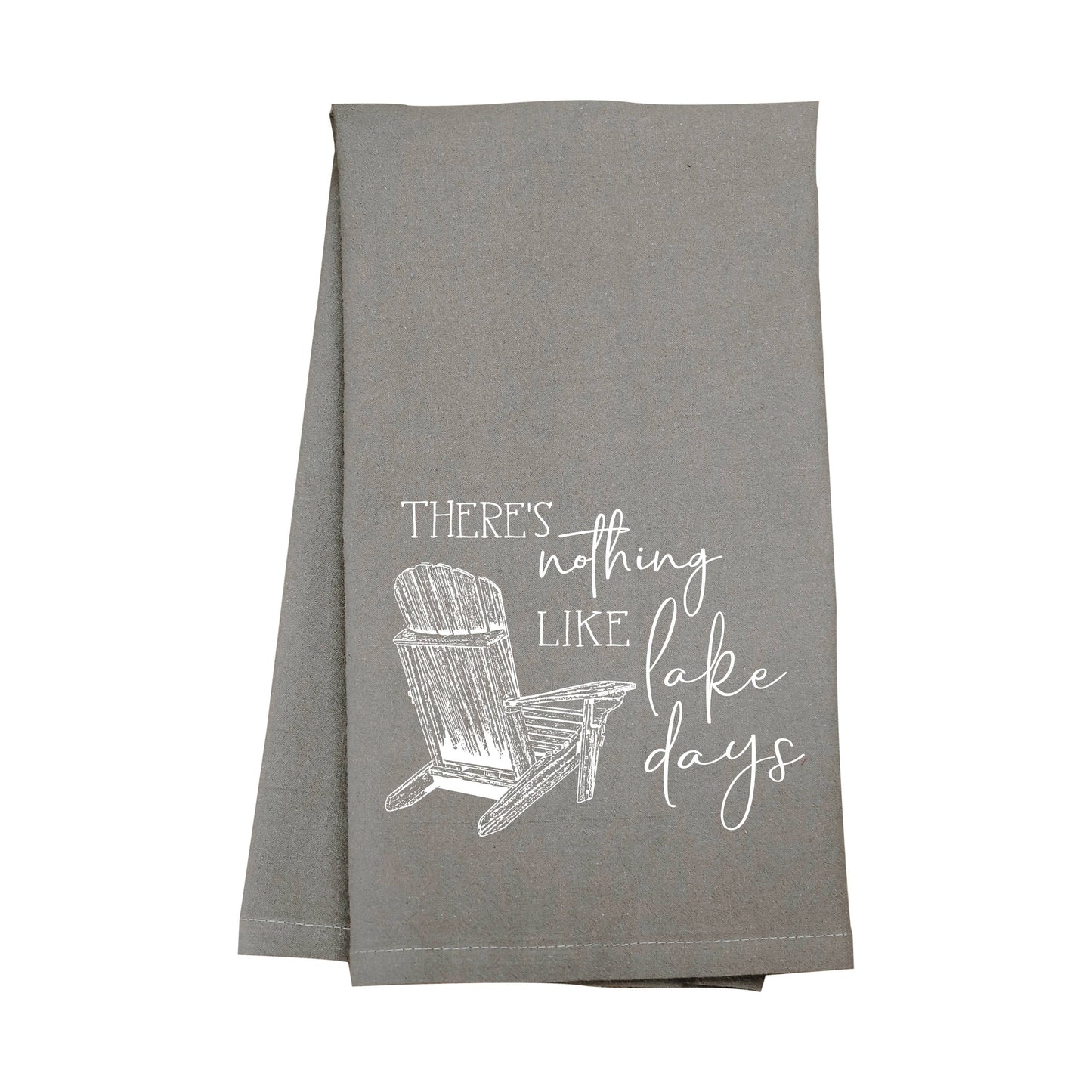 Gray Nothing Like Lake Days Towel