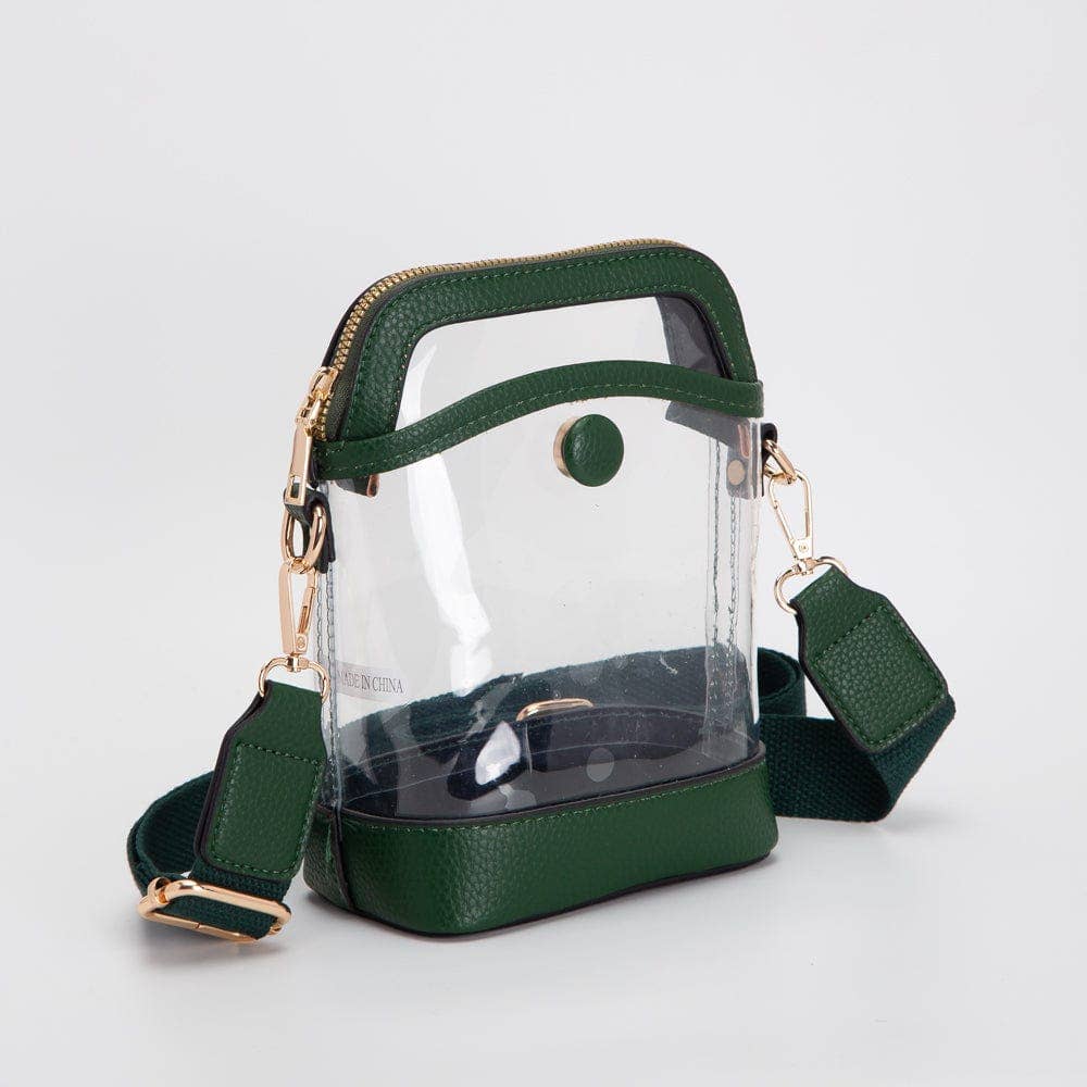 Black Carly Clear Mini Crossbody Bag