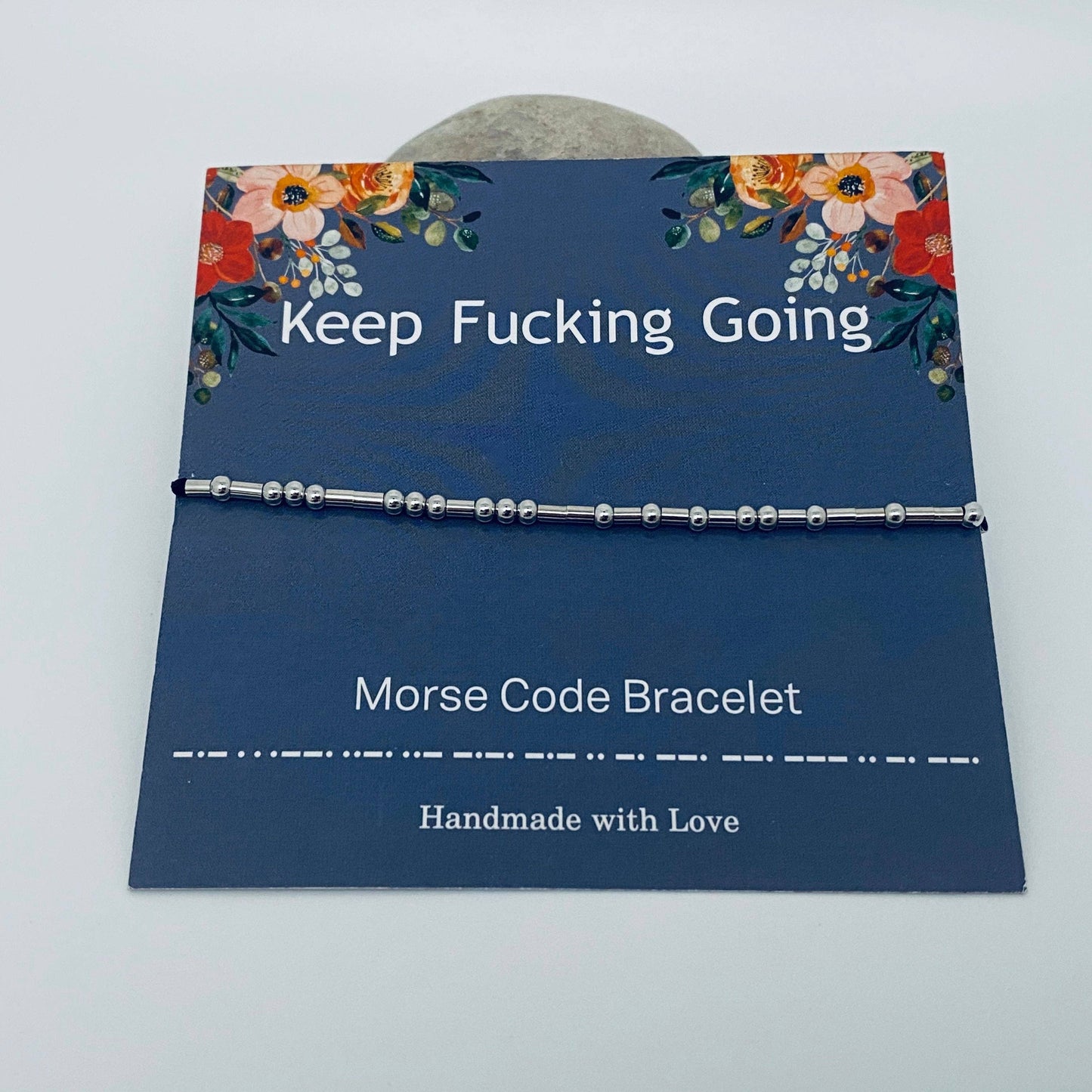 Morse Code Stretch Bracelet: "BFF"