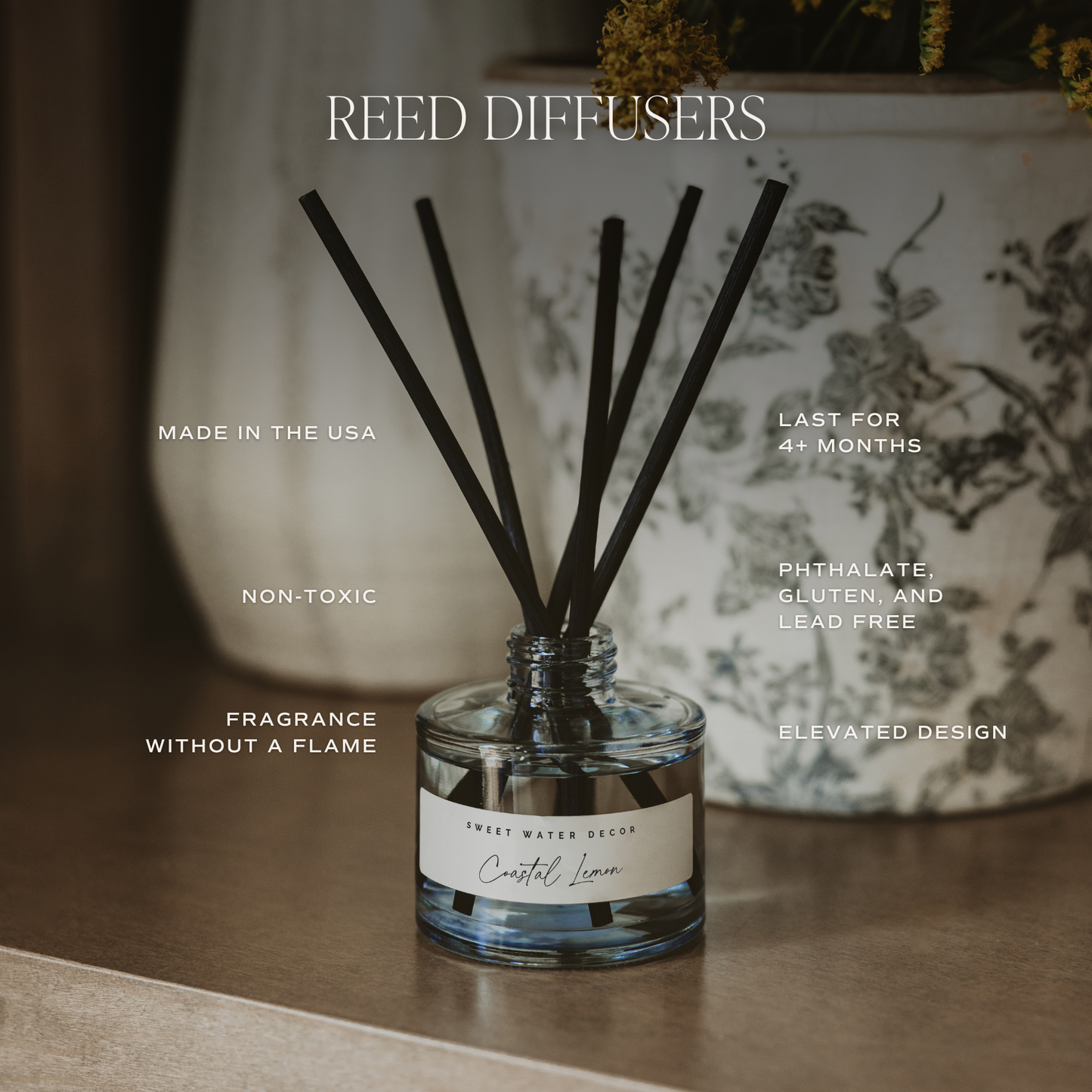 *NEW* Coastal Lemon Reed Diffuser - Gifts & Home Decor
