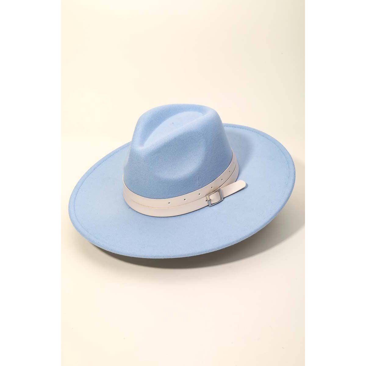 Double Wrap Faux Leather Strap Cowboy Hat