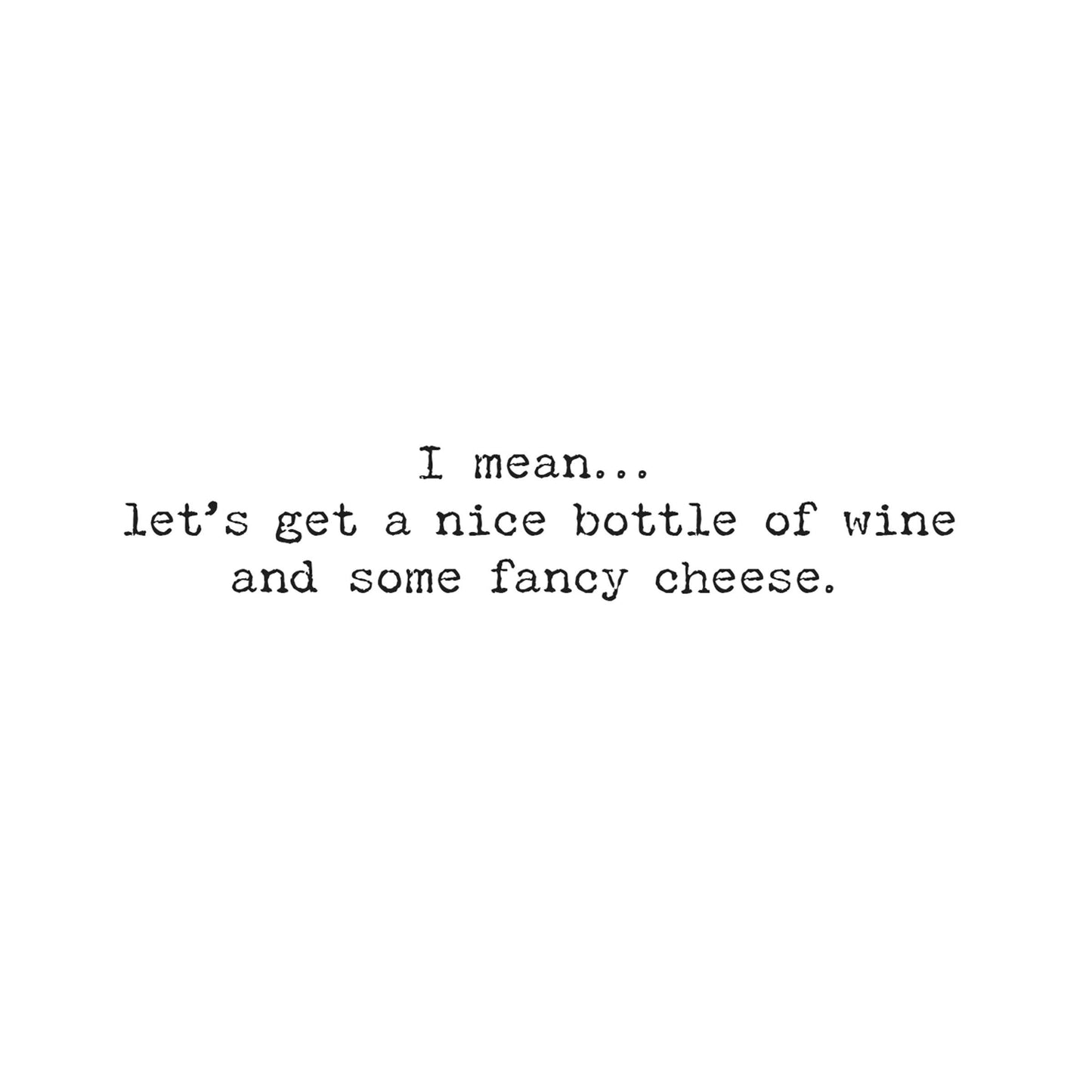 Wine & Cheese Greeting Card