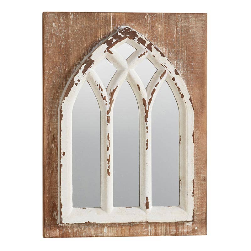 3 Panel Square Rustic Mirror Wall Decor