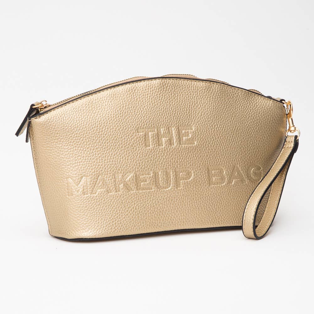 Faux Leather THE MAKE UP BAG Pouch Bag/Beauty Organizer Bag: Fuchsia