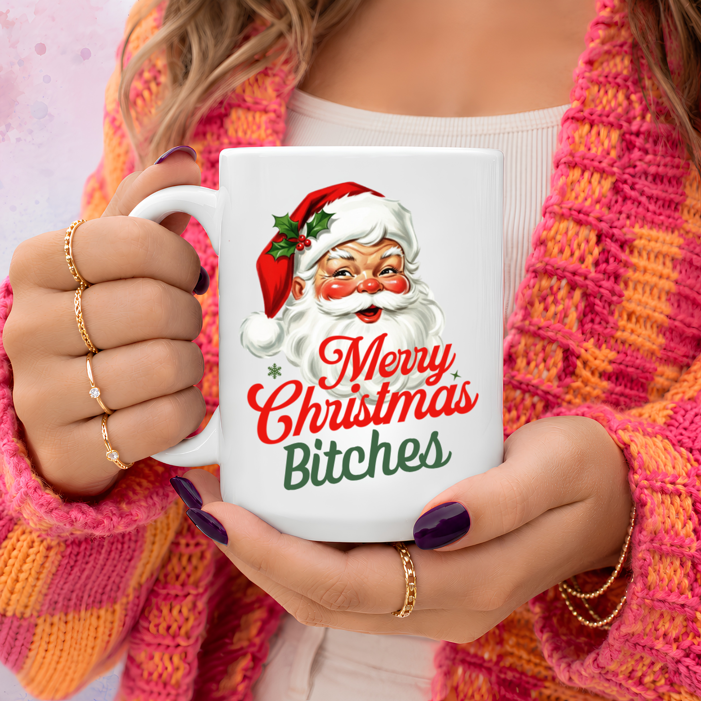 Sarcastic Santa Christmas Coffee Mug Gift: 11oz