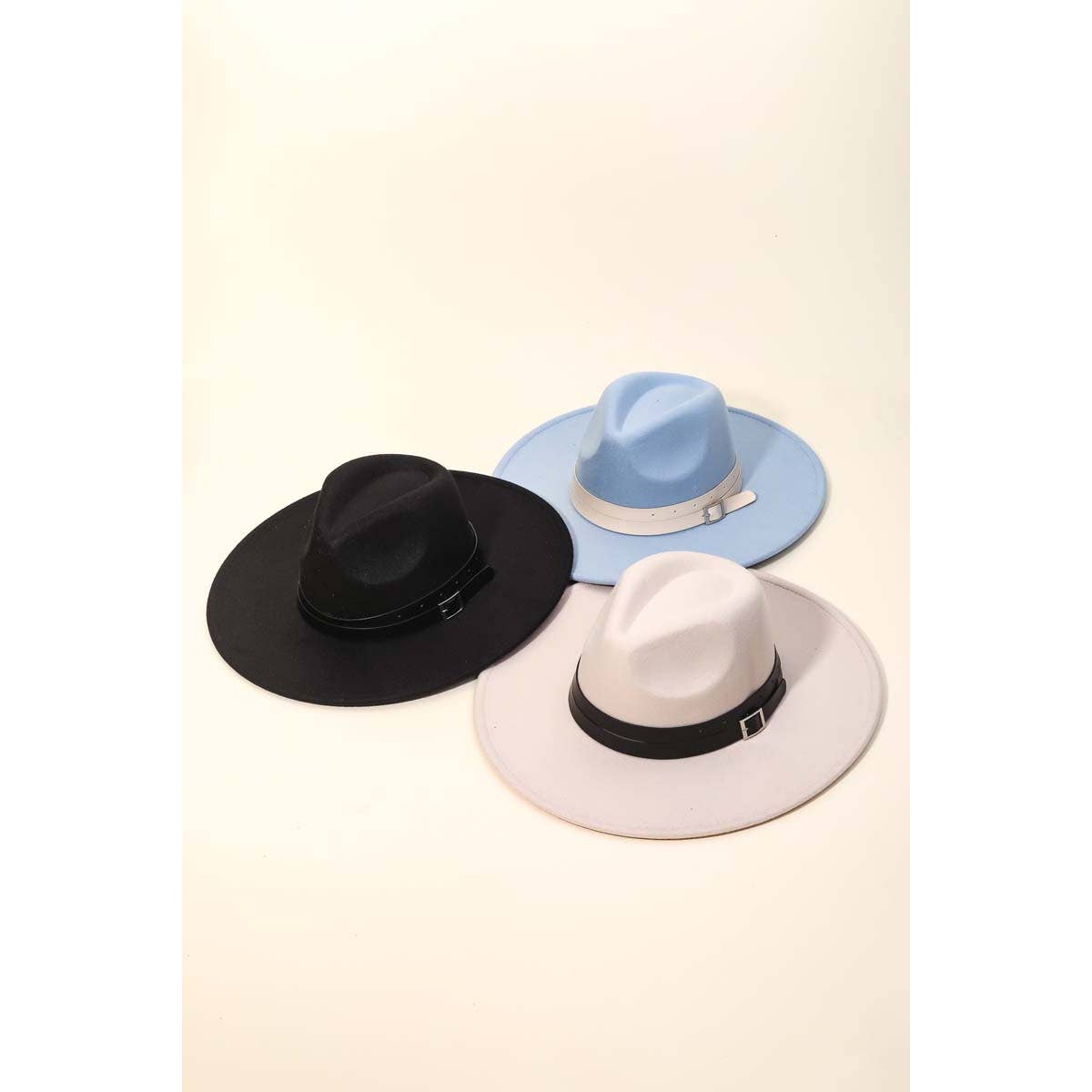 Double Wrap Faux Leather Strap Cowboy Hat