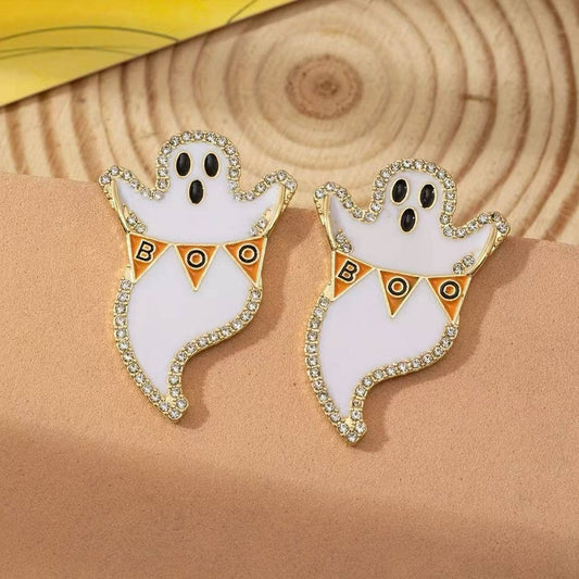 Jeweled Ghost Earrings