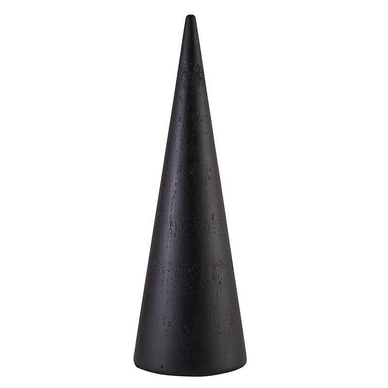 Wood Cone Tree - Large - Black