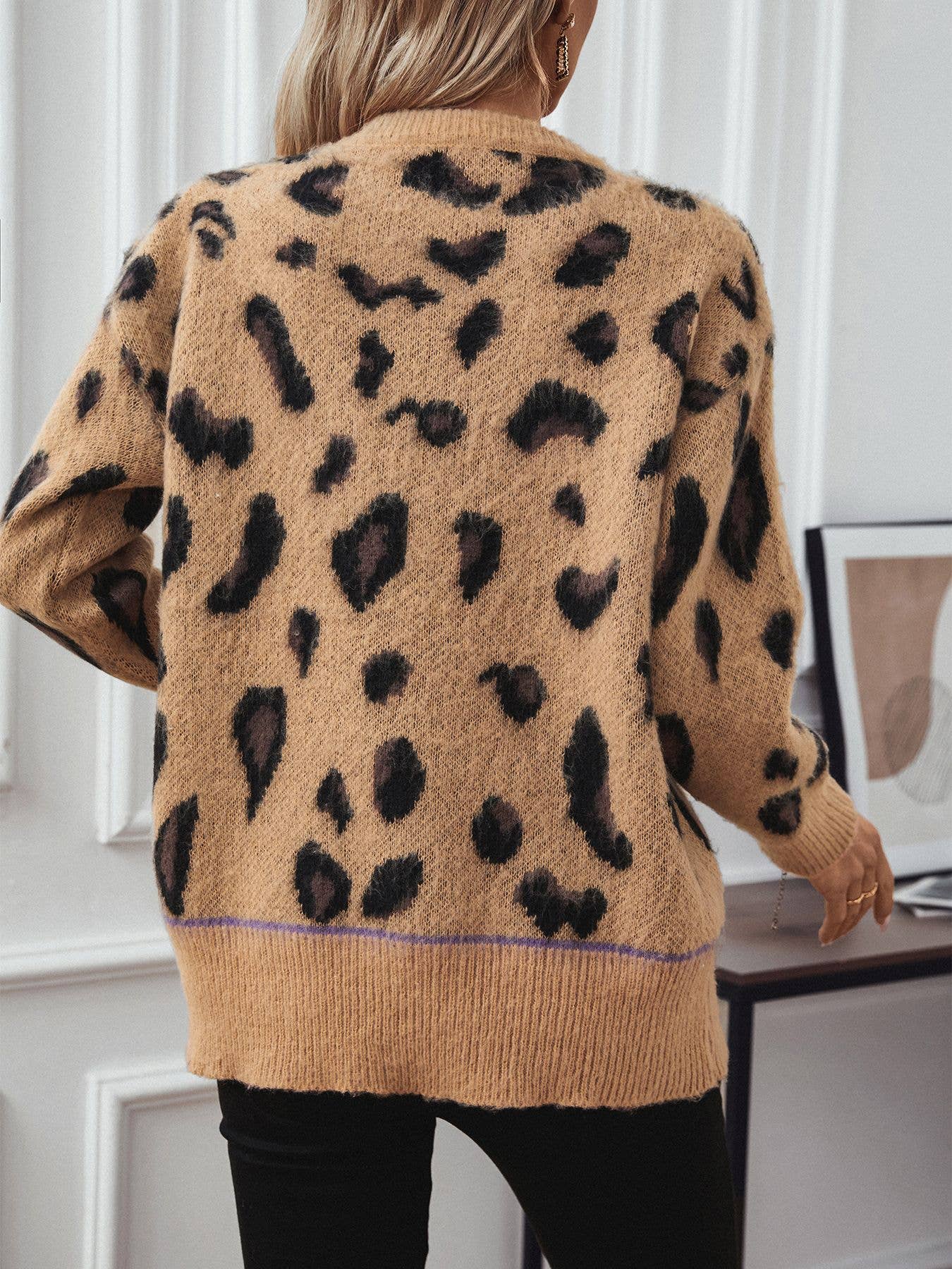 Soft Leopard Print Sweater