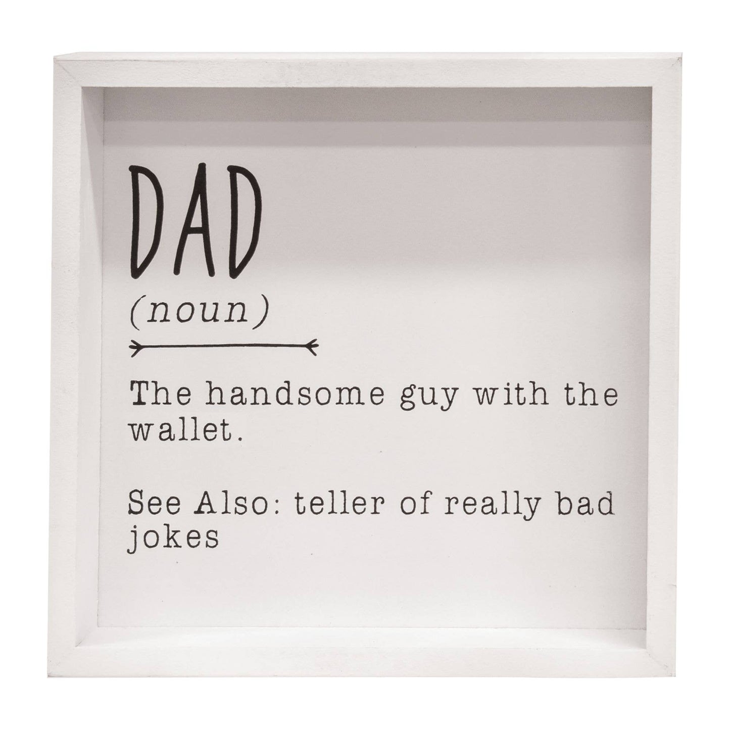 Dad Definition Framed Box Sign