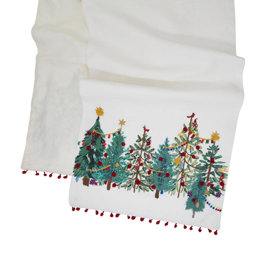 Christmas Trees Design Table Runner: 16"x72"