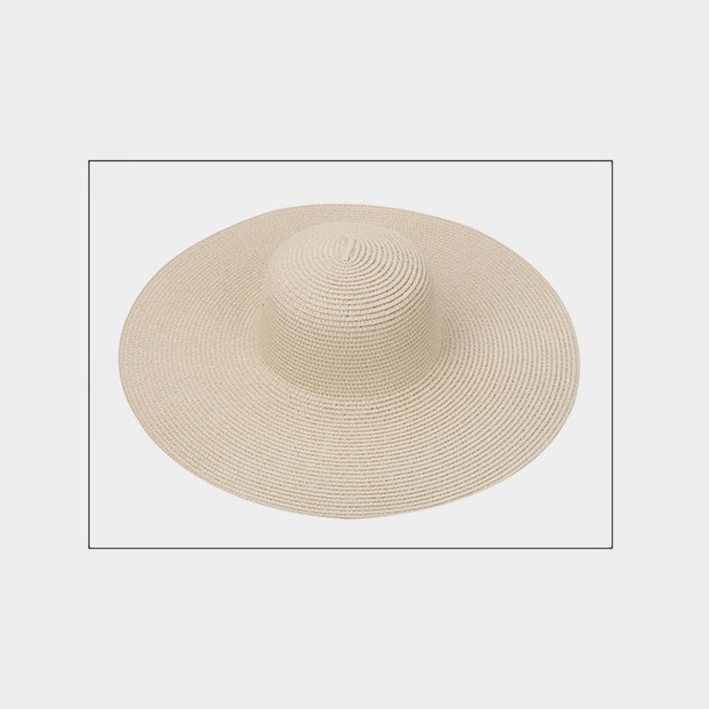 Solid Straw Sun Hat
: Beige
