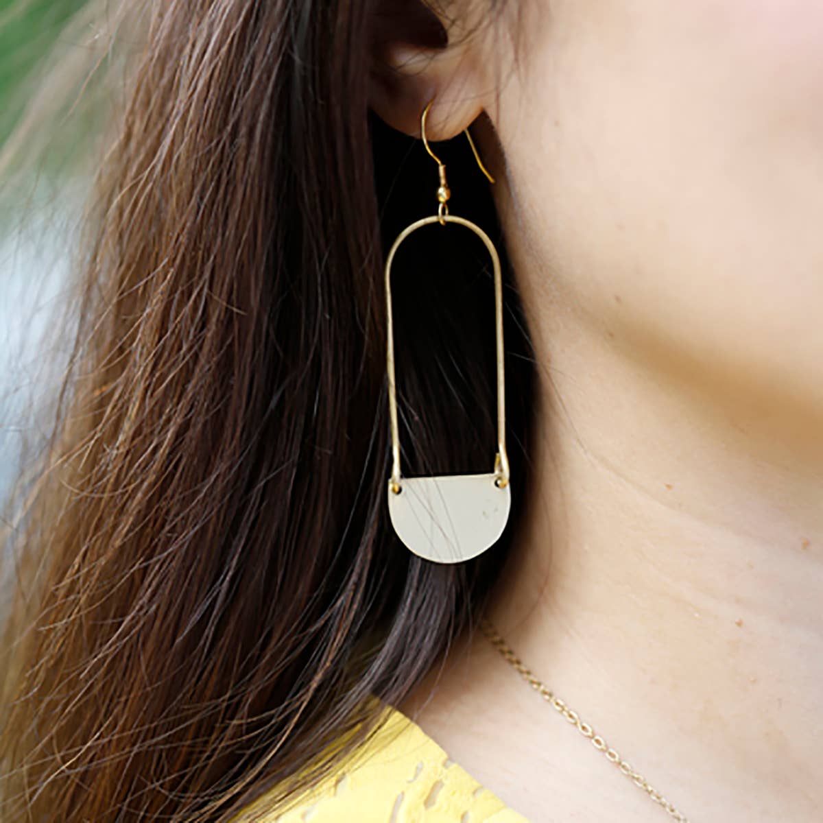 Fair Trade: Matte Gold Aliya Earrings