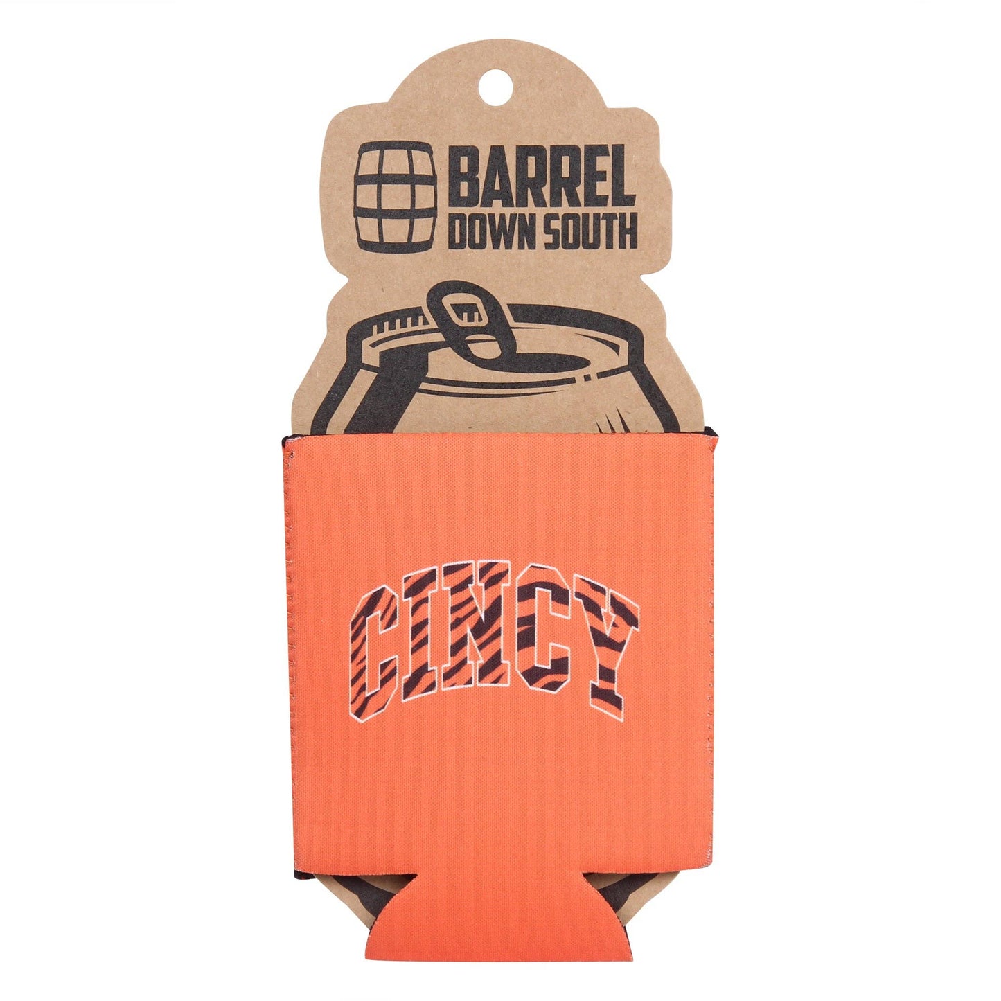 Cincy Striped Word Can Cooler