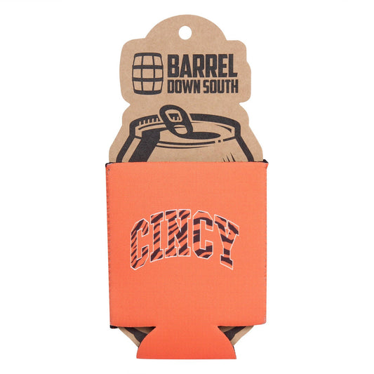 Cincy Striped Word Can Cooler