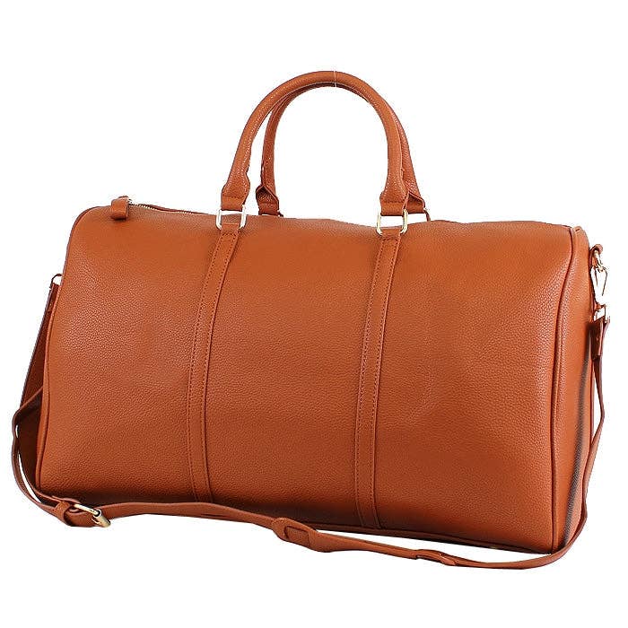 Leather Around Duffle Bag: Two Tone