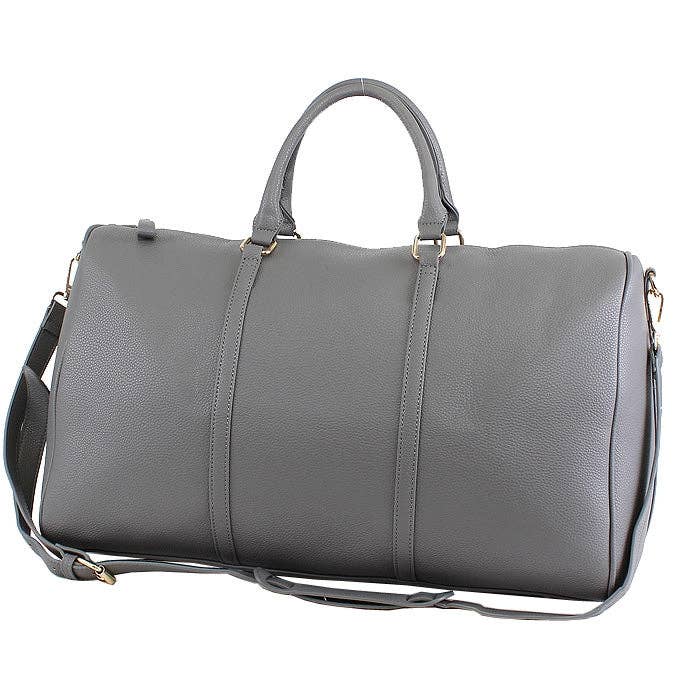 Leather Around Duffle Bag: Two Tone