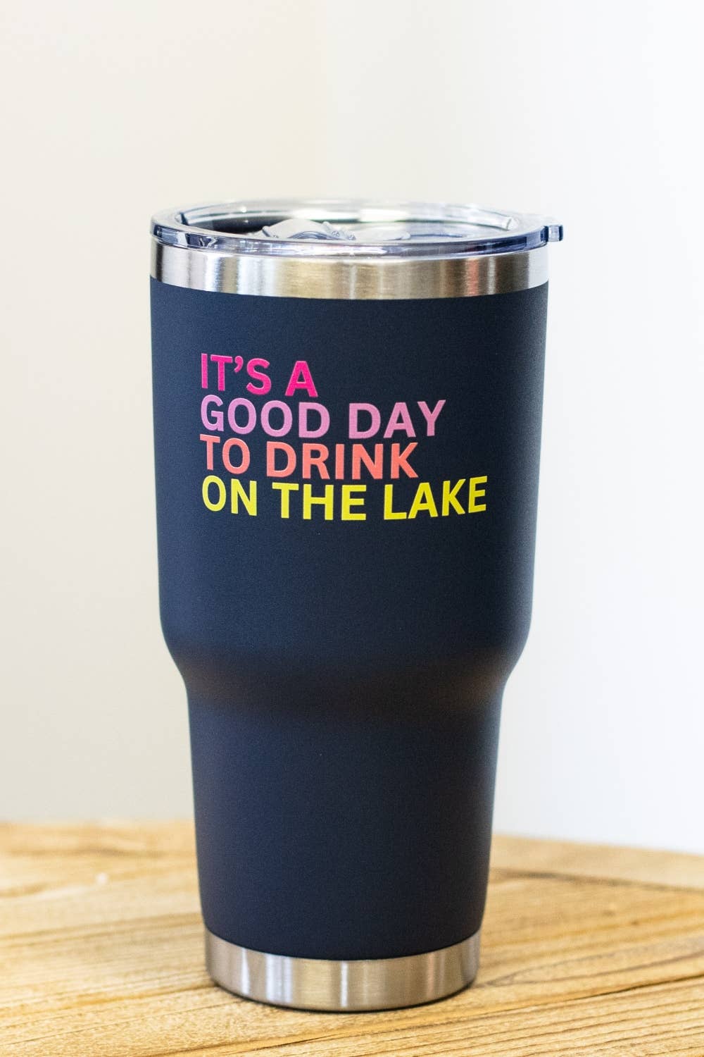 Navy "Drink On The Lake" 30oz Tumbler