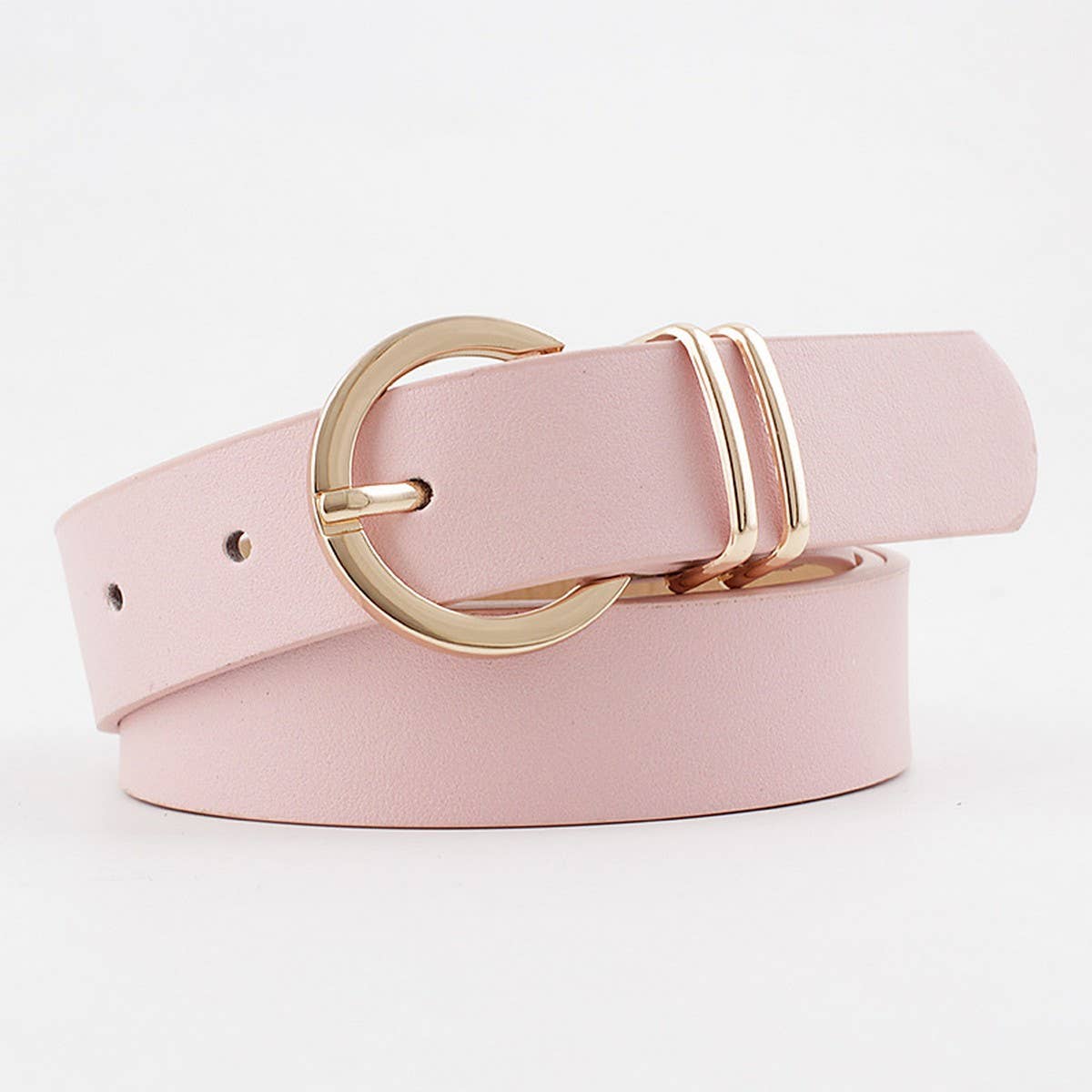 Pink Buckle Decorative Belt