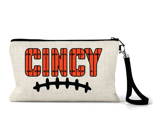 Cincinnati Bengals Canvas Wristlet