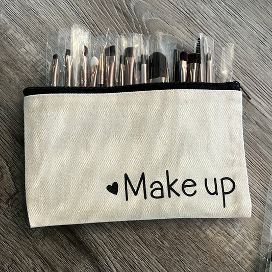 Make Up Brush Set w/make up Bag