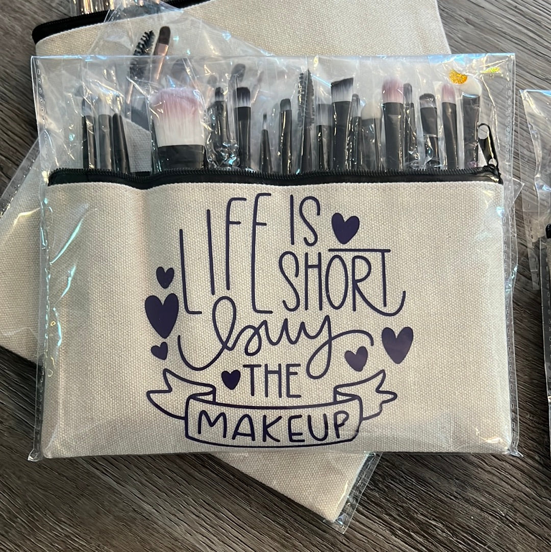 Make Up Brush Set w/make up Bag