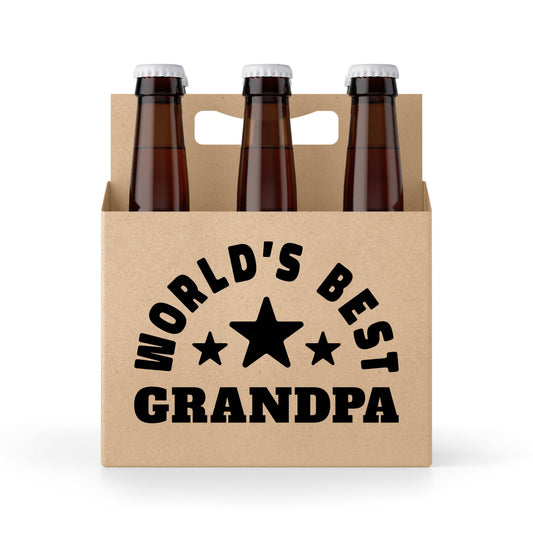 World's Best Grandpa 6 pack Holder