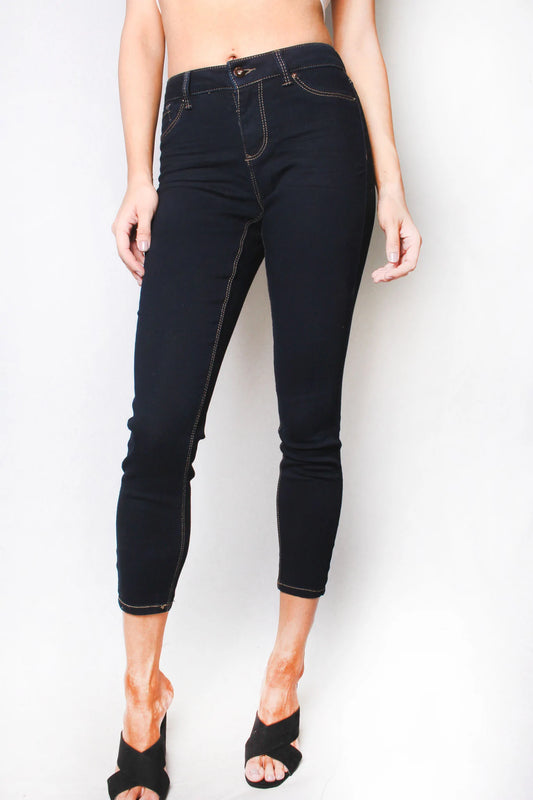 Dark High Waisted Skinny Jeans