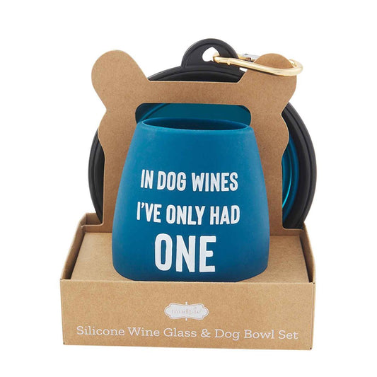 "In Dog Years..." Wine Silicone Dog Set