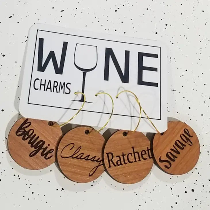 Bougie Wine Glass Charms