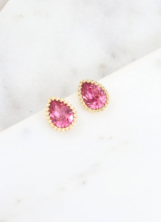 Overdell Stone Earring FUCHSIA