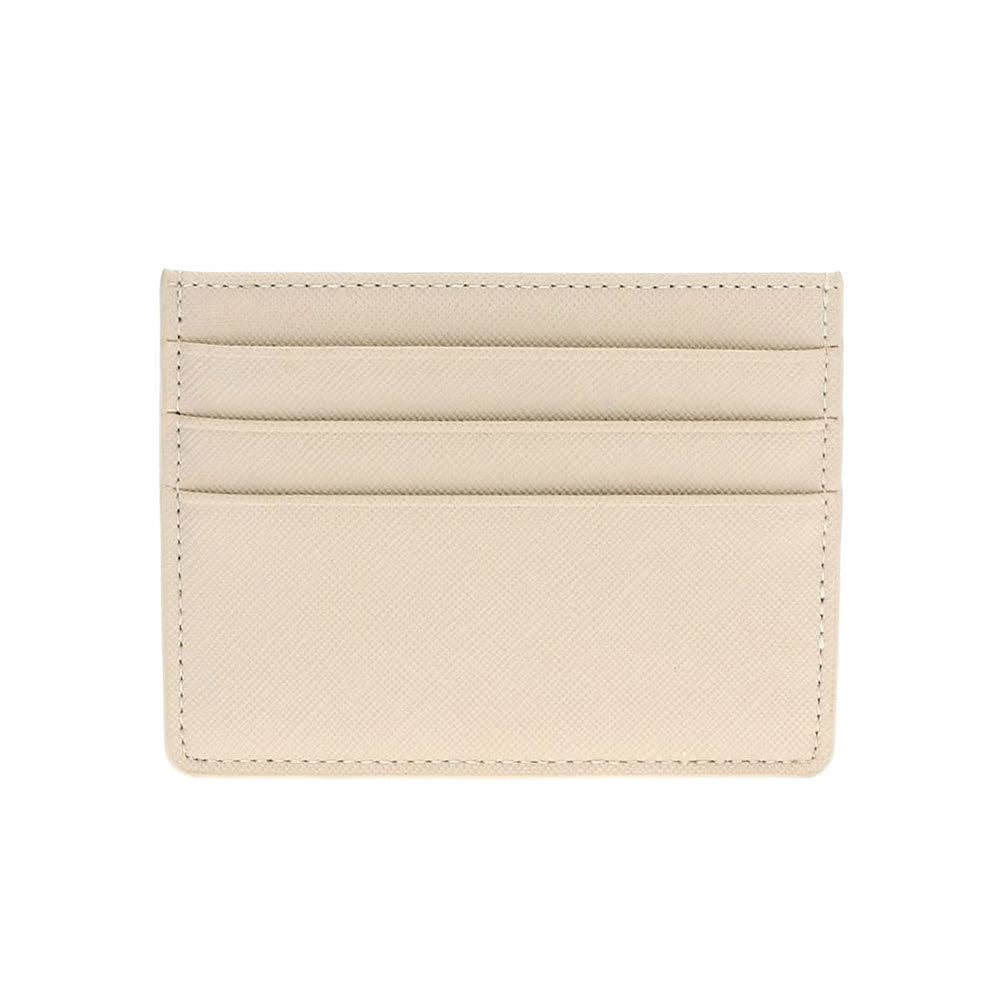 Beige Multi Slotted Cardholder/Wallet