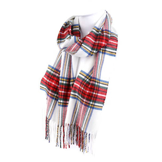 Acrylic Plaid Cashmere Winter Scarve