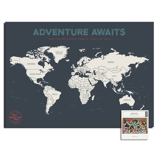 World Travel Pushpin Map