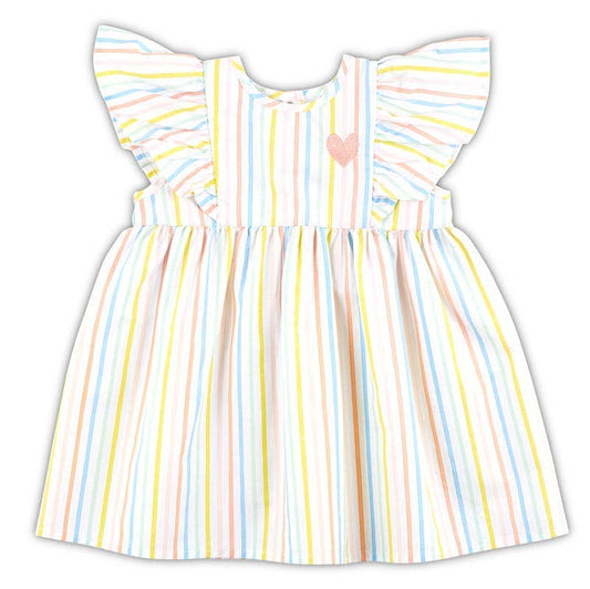 Baby Flutter Sleeve Rainbow Dress 6-12 Months