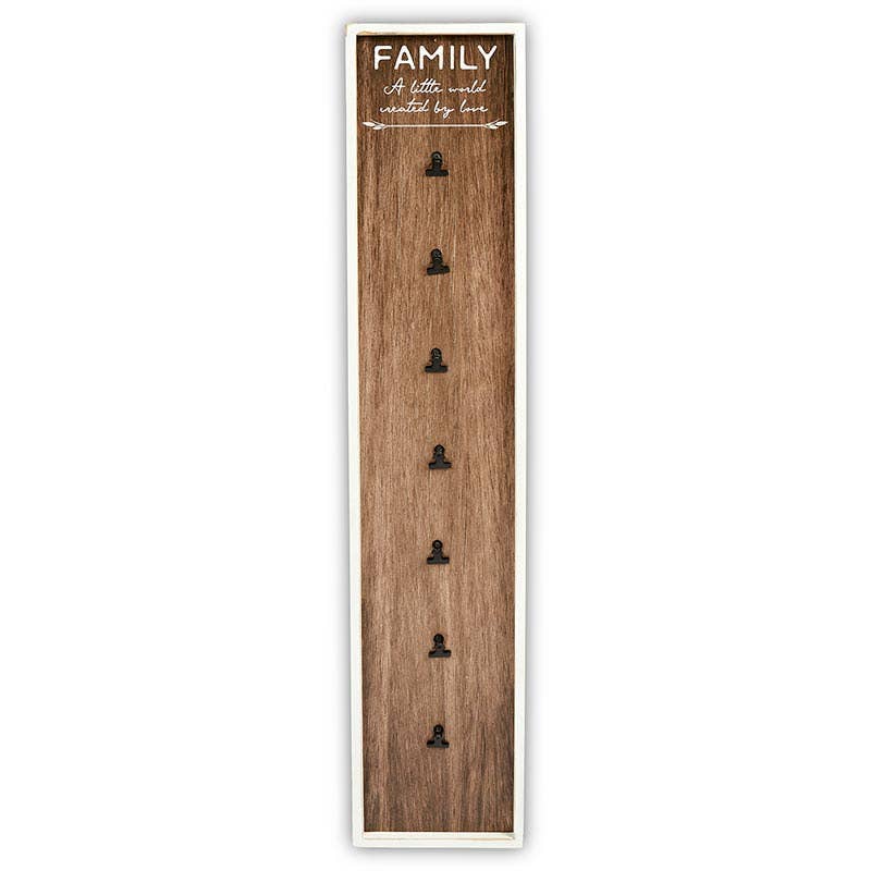 Large Wood Clip Sign-Family