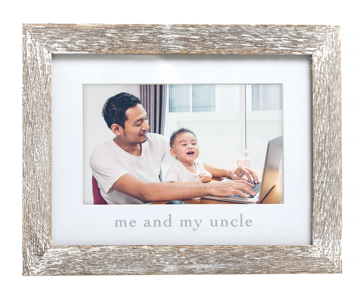 Rustic "Me and My Uncle" Sentiment Frame