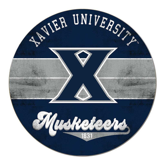 20x20 Retro Circle Xavier Ohio Musketeers