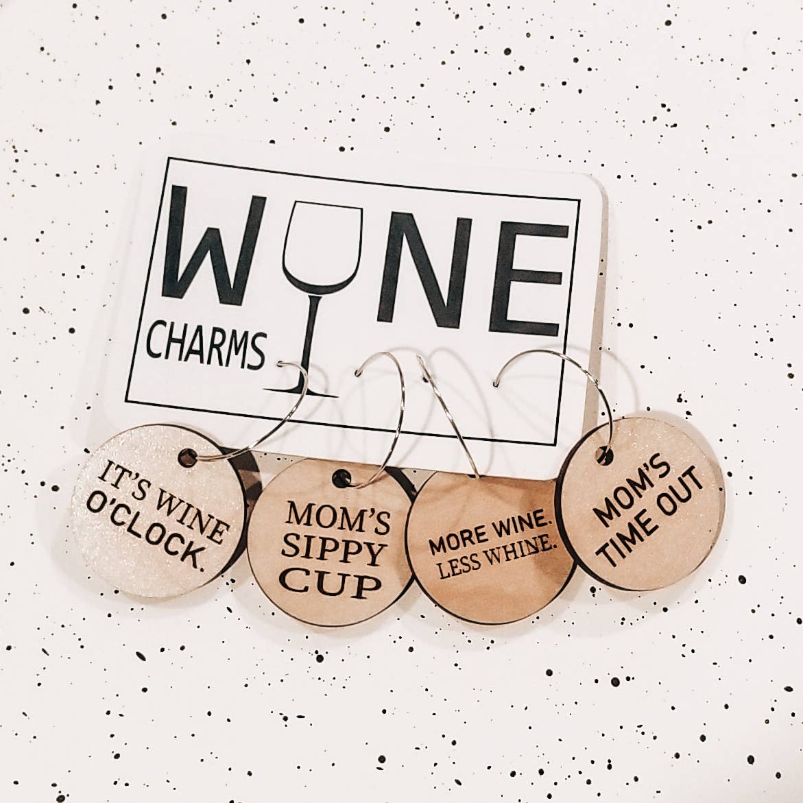 Mom Wine Charms