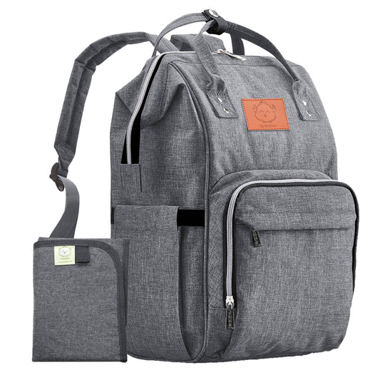 Original Diaper Bag Backpack, Baby Bags with Changing Pad-Classic Gray