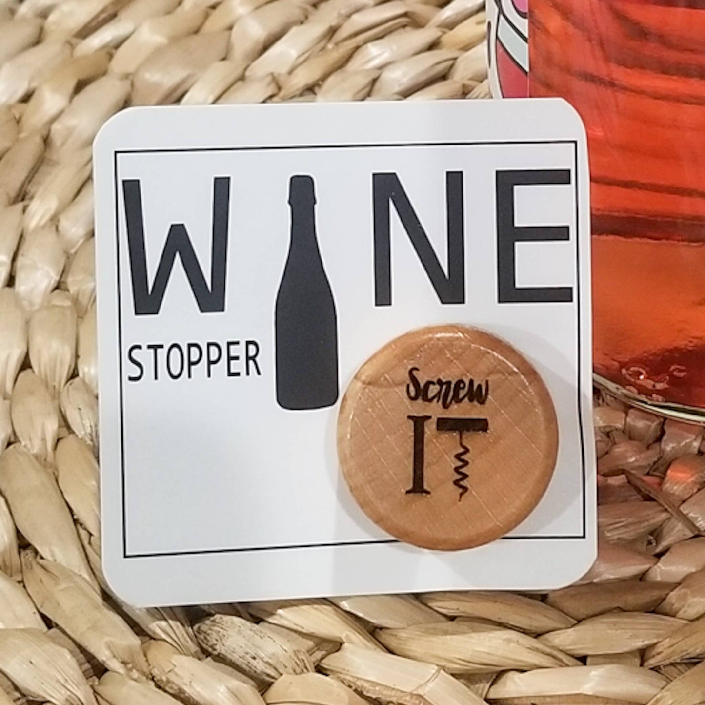 "Screw It" Wine Stopper