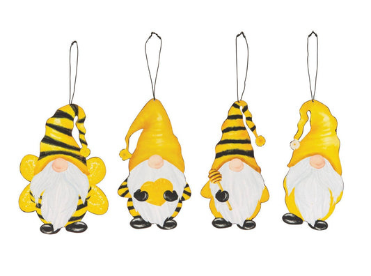 Gnome Bee Metal Ornament-Four Styles