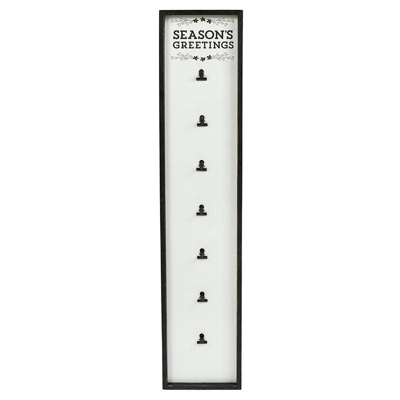 Wood Clip Sign-"Seasons Greetings"