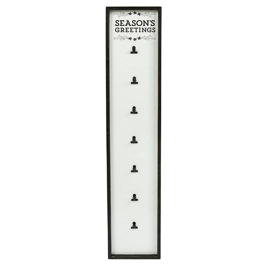 Wood Clip Sign-"Seasons Greetings"